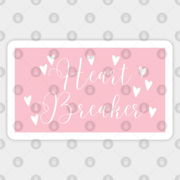 Heart Breaker Magnet by LylaLace Studio